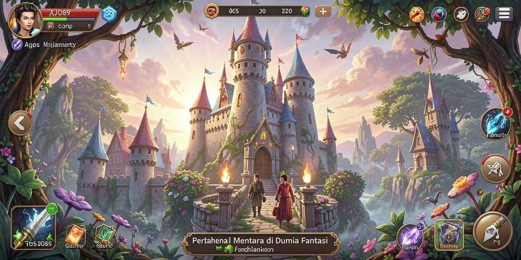 Screenshot gameplay AJO89 yang menegangkan dalam Tower Defense.
