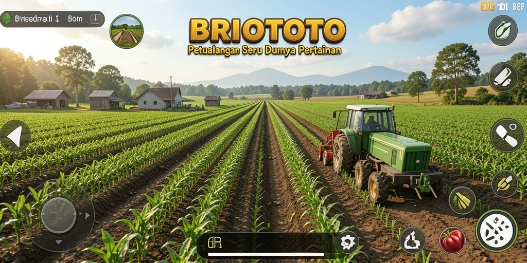 Tampilan gameplay menarik dari BRIOTOTO yang penuh tantangan pertanian.