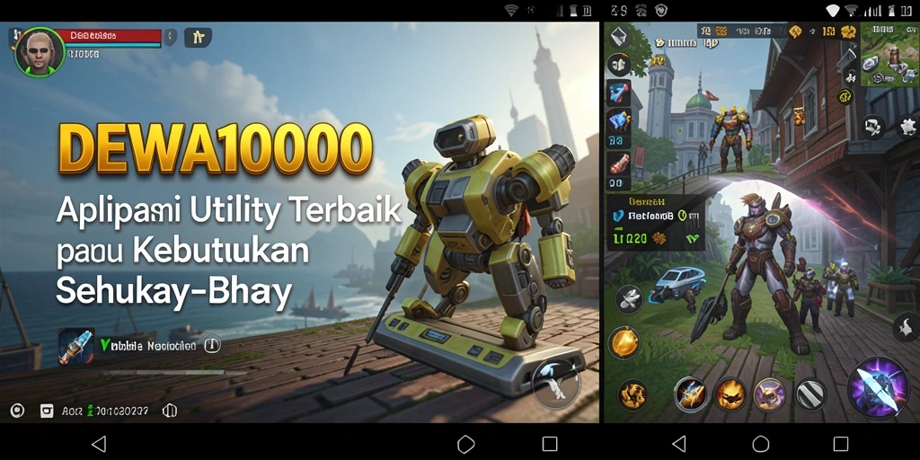 Tampilan utama DEWA1000 dengan fitur-fitur Utility.