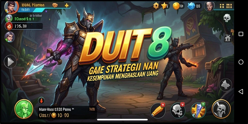 Screenshot gameplay dari DUIT8 menampilkan aksi strategis yang seru.