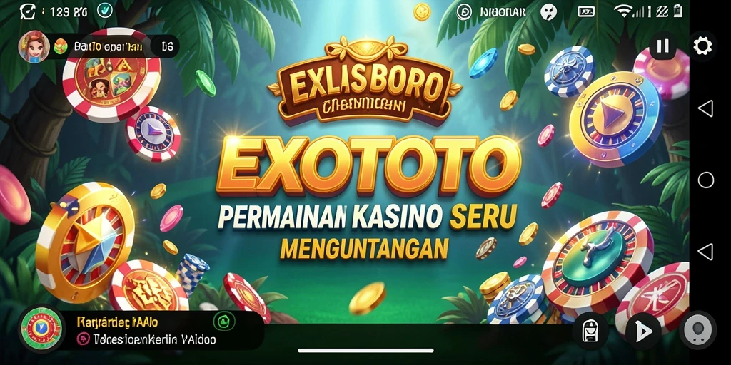 Tampilan gameplay menarik di EXOTOTO yang memikat pemain.