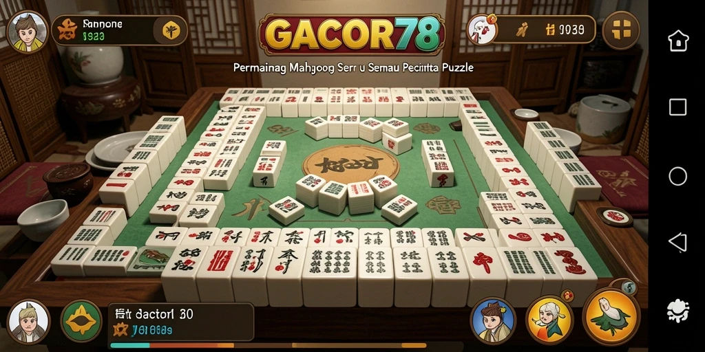 Tampilan gameplay menarik dari game Mahjong GACOR78.