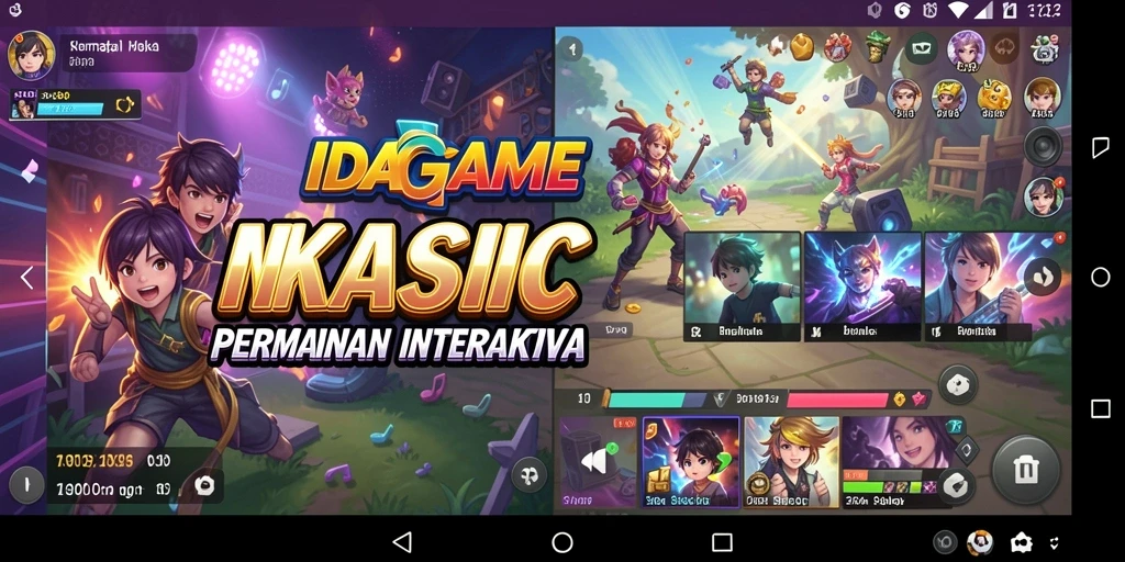 Tampilan gameplay IDAGAME yang interaktif dan mengasyikkan.