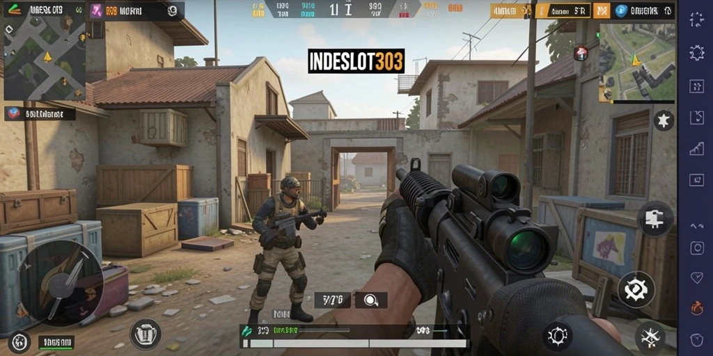 Tampilan thrilling gameplay dan aksi menegangkan di INDESLOT303.
