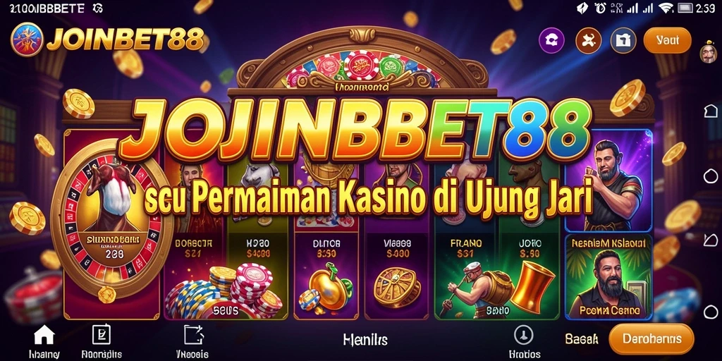Screenshot gameplay JOINBET88 menunjukkan suasana Kasino yang mengasyikkan.