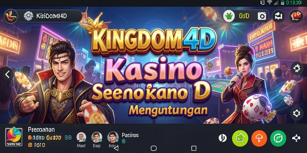 Tangkapan layar gameplay Kasino yang mendebarkan di KINGDOM4D.