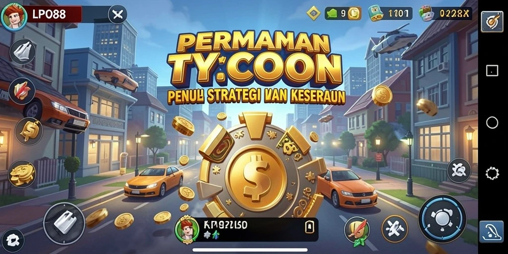 Screenshot LPO88 menampilkan antarmuka permainan Tycoon yang intuitif.
