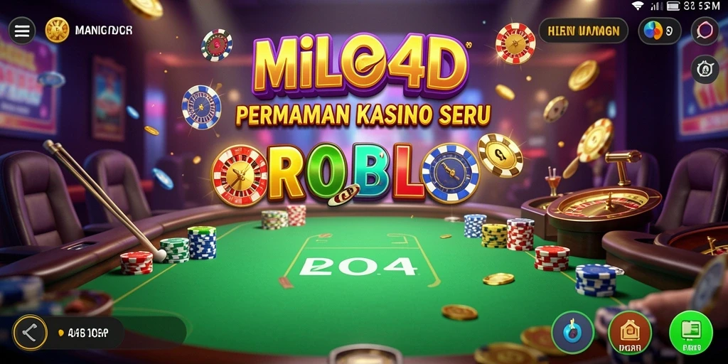 Screenshot utama MILO4D menampilkan gameplay Kasino yang intens dan mendebarkan.