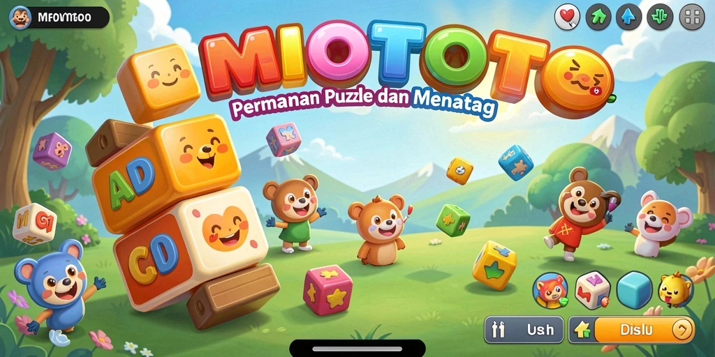 Tangkapan layar MIOTOTO menampilkan gameplay puzzle yang menarik dan menantang.
