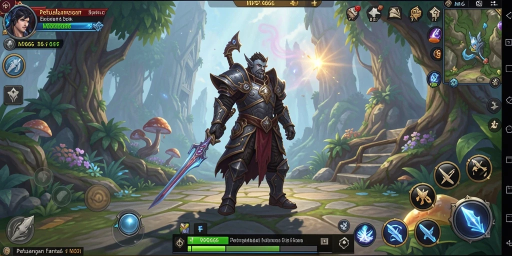 Tangkapan layar MPO666 menampilkan aksi seru dalam pertempuran RPG.
