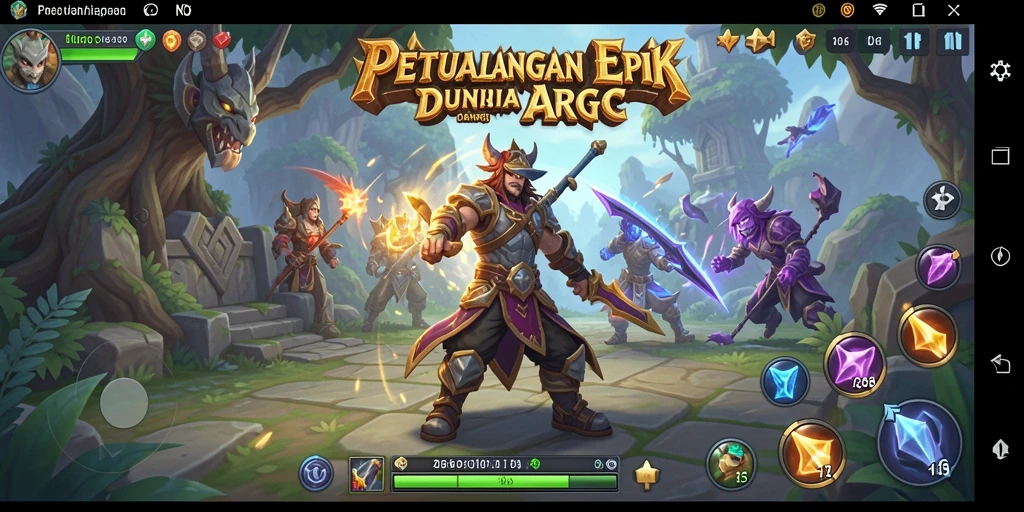 Tampilan gameplay N06 menampilkan aksi seru dalam dunia ARPG.
