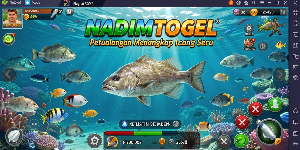 Tangkapan besar dalam permainan NADIMTOGEL yang menampilkan keindahan bawah laut.