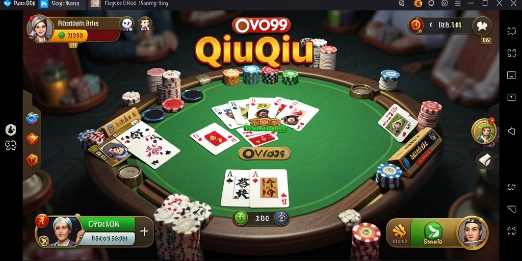 Tampilan gameplay QiuQiu yang menarik dan interaktif.