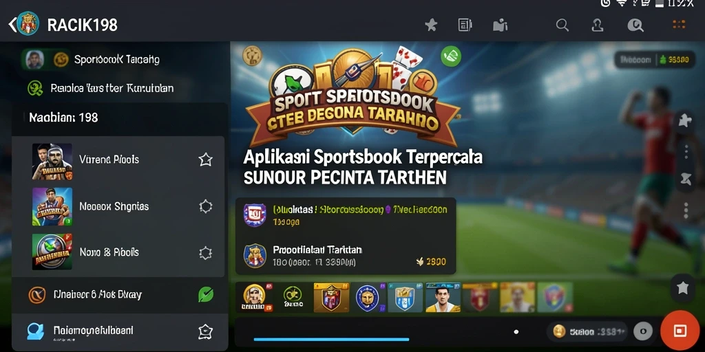Tampilan menarik dari gameplay Sportsbook RACIK198 yang memberikan pengalaman taruhan nyata.
