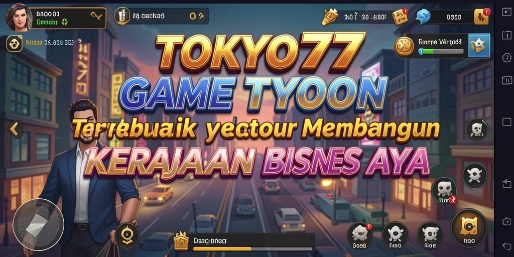 Screenshot gameplay TOKYO77 menampilkan aktivitas manajemen bisnis yang seru.