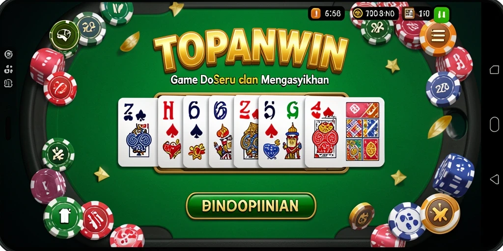 Screenshot gameplay TOPANWIN menampilkan keseruan bermain Domino.